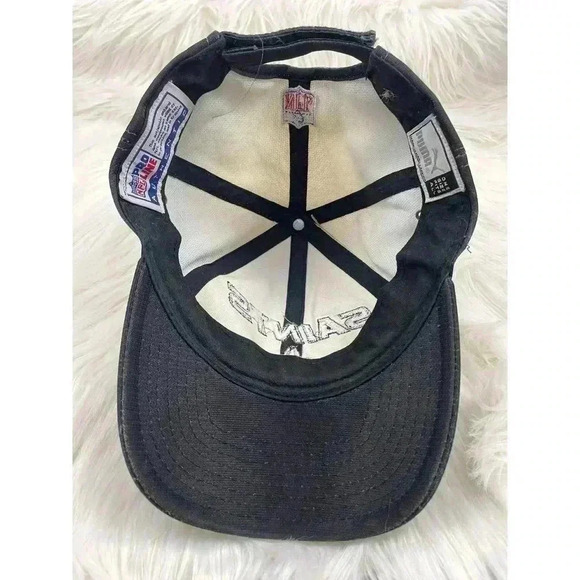 NFL New Orleans Saints ProLine Puma Authentic Ombre Adjustable Hat Cap Metallic - Picture 2 of 8